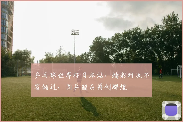 乒乓球世界杯日本站，精彩对决不容错过，国乒能否再创辉煌